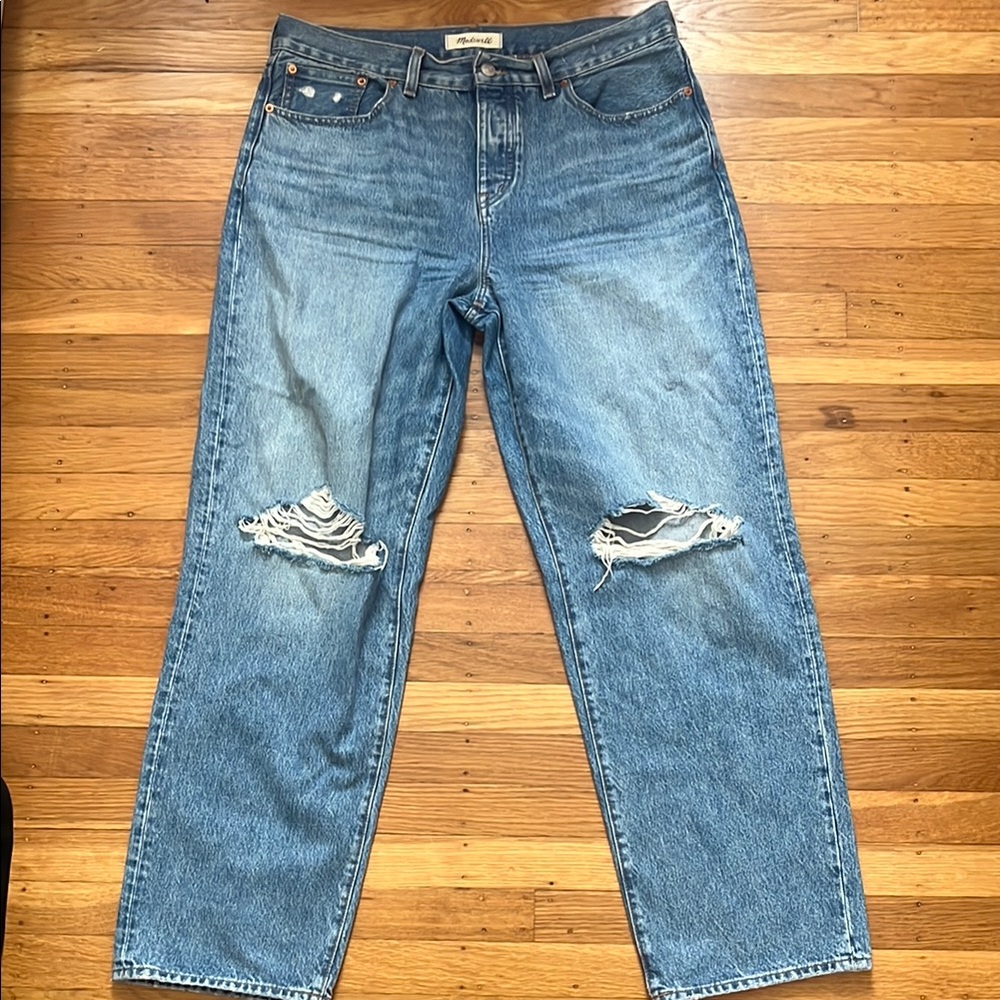 Madewell Low-Slung Straight Jeans Size 29